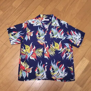 썬서프 알로하 하와이안 셔츠 SUN SURF 네이비 카하나모쿠