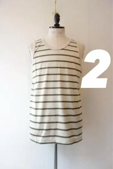 새상품급 MAATEE AND SONS SILK 천축 TANKTOP