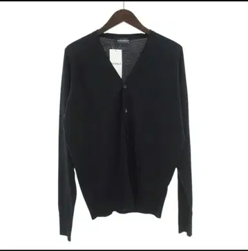 JOHN SMEDLEY 블랙 V넥 가디건 M 존스메들리