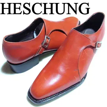 미사용 HESCHUNG 에슌 몽크 스트랩 가죽 신발 5.5