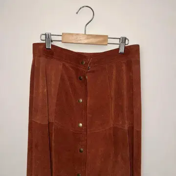구제 Vintage 가죽 스커트