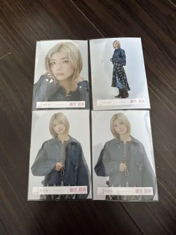 후지요시 카린* 가죽 자켓 코디 브로마이드