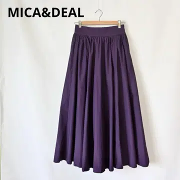 MICA&DEAL 마이카앤딜 턱 개더 롱 스커트