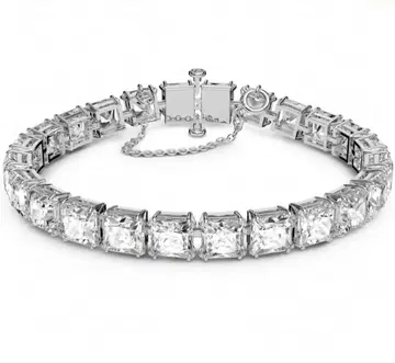 새상품급 SWAROVSKI Millenia 스퀘어 팔찌