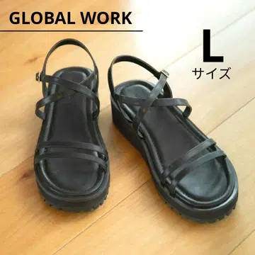GLOBAL WORK 글로벌워크 한손으로 신을 수 있는 두꺼운 밑창 샌들