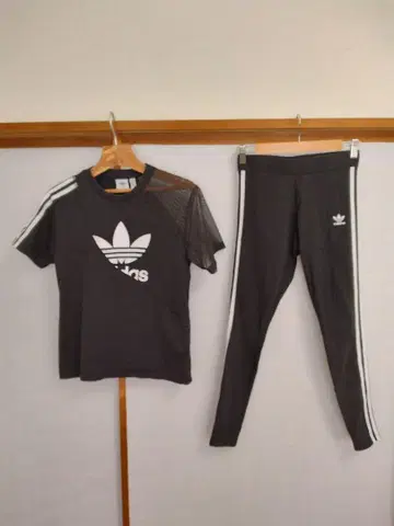 adidas 아디다스 트레포일 셋업 블랙