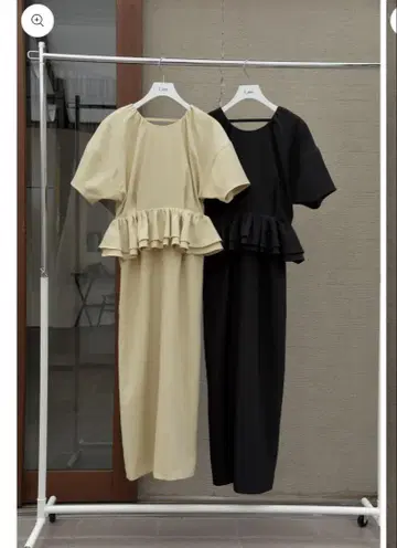 I_am double frill pencil dress