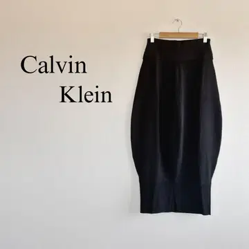 Calvin Klein 니트 타이트 스커트 변형 벌룬 실루엣 스커트