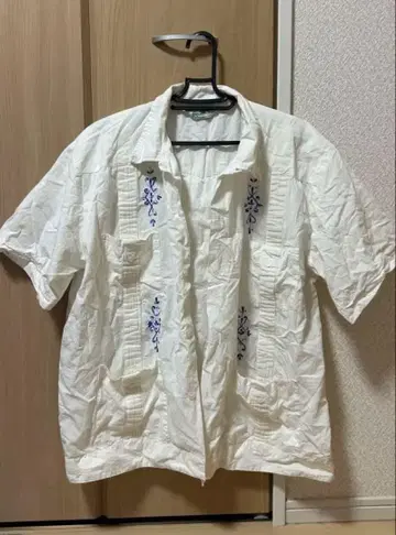 화이트 쿠바 셔츠