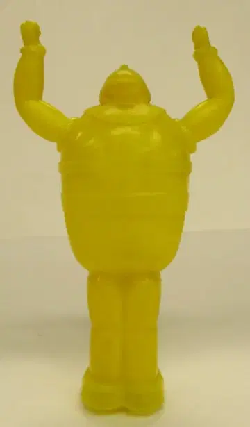 폴리 저금통 철인28호 노란색 130mm