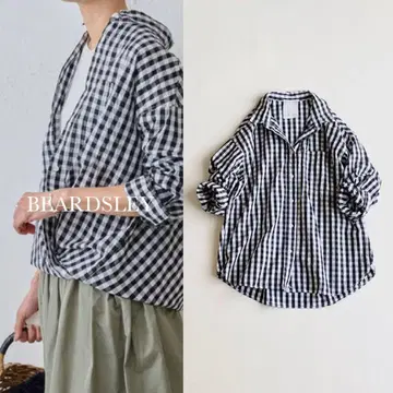 BEARDSLEY 깅엄 와셔 오버 셔츠 23SS