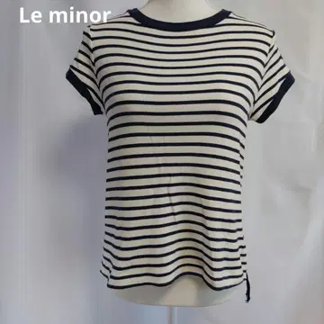 Le minor 보더 반팔 티셔츠