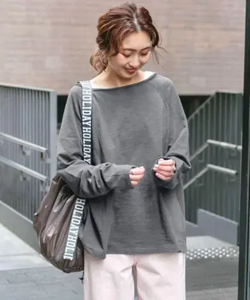 24SS Spick and Span 코튼 슬라브 크루넥 풀오버