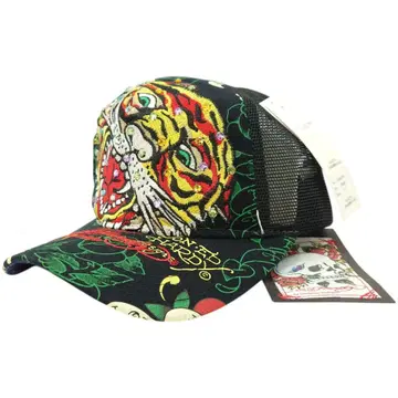 [새 상품] Ed Hardy 에드하디 호랑이 해골 메쉬캡 Y2K