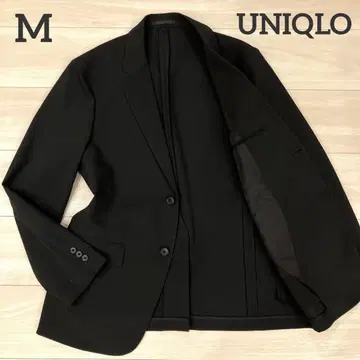 컨디션 최상 UNIQLO 감동 자켓 M 사이즈 블랙 스트레치 세탁 가능