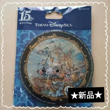 새상품 미사용 DISNEY 도쿄디즈니씨 15주년 캔뱃지