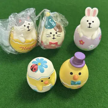 콩콩브루 입상 부활절 빼꼼 달걀 5종류 고양이 토끼 병아리