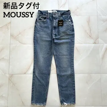 택 포함 새상품 MOUSSY 데님 팬츠 컷오프 26