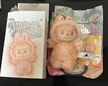 labubu 오렌지색 봉제인형 캐릭터