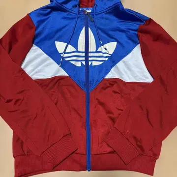 adidas 풀 집업 후드티 빨강/파랑 38 사이즈