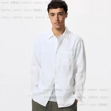 프리미엄 린넨 셔츠 남성용 474504 UNIQLO