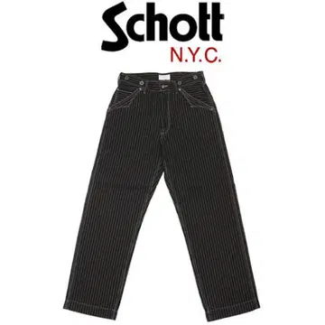 [Schott] 히코리 데님 블랙 34
