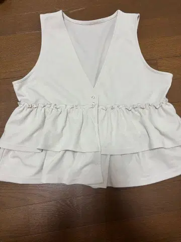 택 포함 새상품 Samansa Mos2 blue 페플럼 베스트 F 사이즈