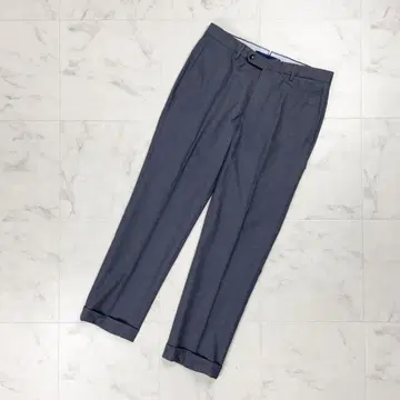 INCOTEX 센터 프레스 더블 팬츠 그레이 사이즈 46*ED1029