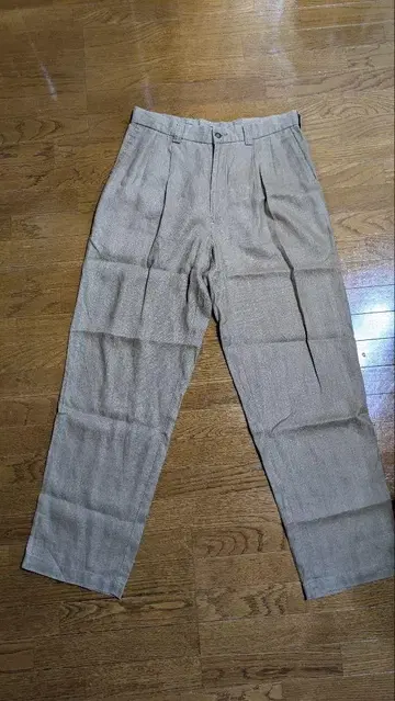 린넨 100% 투 턱 슬랙스 GAP W32 L30