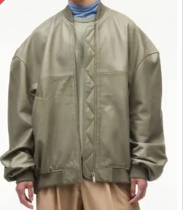 ZARA 22 AW 오버사이즈 봄버 자켓 램 가죽 L-XL