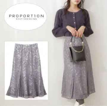 PROPORTION BODY DRESSING 레이스 머메이드 스커트