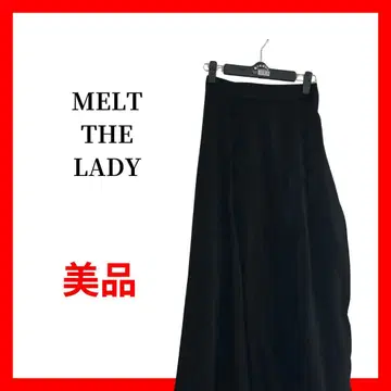 MELT THE LADY 스웨이드 느낌 플레어 스커트 B1902