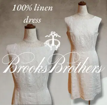 Brooks Brothers 100% 린넨 슬리브리스 원피스 XS 사이즈