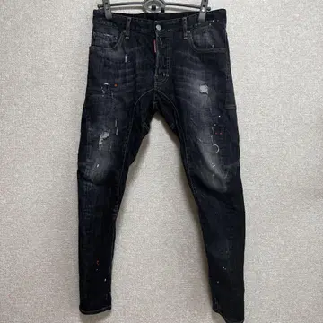 1 DSQUARED2 데미지 가공 스키니 데님 사이즈 48