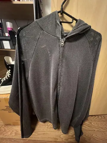 [ XU DOG ] track mesh zip hoodie