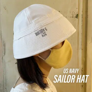 KU133 데드스탁 미군 실물 USN 세일러 햇 프리 사이즈