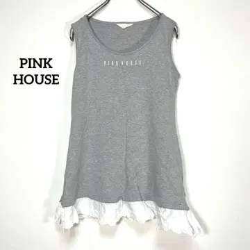 PINK HOUSE 도킹 티셔츠 슬리브리스 튜닉