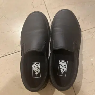 VANS 블랙 슬립온 발수 가공