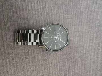 NIXON 크로노그래프 블랙 메탈 벨트