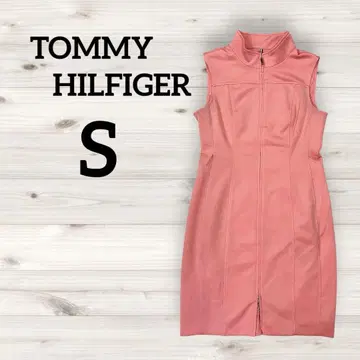 새상품급 TOMMY HILFIGER [S] 핑크 슬리브리스 원피스