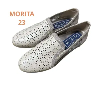 MORITA 컷아웃 디자인 웨지힐 슬립온 (23cm)