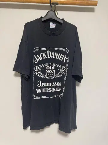 Jack Daniels 페이드 블랙 티셔츠 잭 다니엘 XL 빈티지