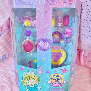 폴리포켓 유니콘 쥬얼리 박스 반지 복각 컴팩트