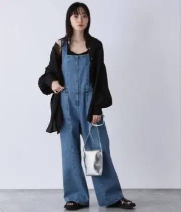 데님 오버롤 프리 사이즈