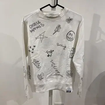 GOLDEN GOOSE 트레이닝복 후드티 긴팔 화이트 XS