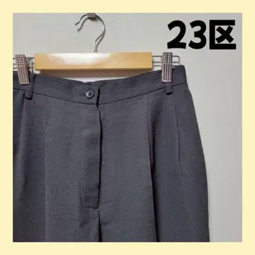 23구 블랙 슬랙스 프론트 버튼