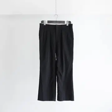 [새빌 로] HUNTSMAN & SONS 블랙 1턱 슬랙스