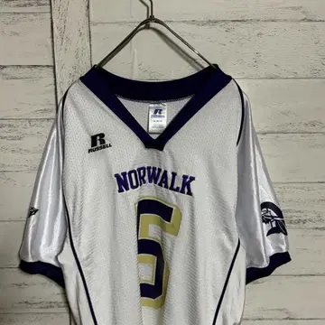Russell NFL NORWALK 게임 셔츠 자수 메쉬 링거