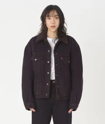 Levi's/리바이스 90S 쉘파 트래커 자켓 퍼플