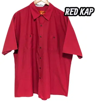 RED KAP 반팔 워크 셔츠 2 포켓 Deadstock 박스